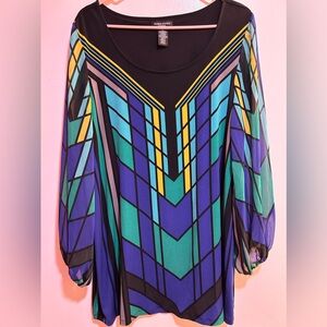 Valerie Steven’s Size 2XL Long Sleeve Blouse